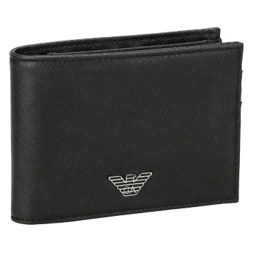 エンポリオアルマーニ EMPORIO ARMANI 財布 二つ折り財布 折りたたみ財布 小銭入れ付き Y4R165Y138E-81072 メンズ ブラック