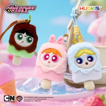 パワーパフガールズ ぬいぐるみ パワパフ キーホルダー アイスキャンディー ブロッサム バブルス バターカップ かわいい おしゃれ ストラップ 12cm