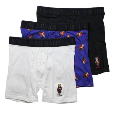 ポロラルフローレン：HOLIDAY GIFT SET ボクサーブリーフ 3PK (ホワイト/ラグビーロイヤル/ポロブラック)[ボクサーパンツ/ 男性下着/ メンズインナー/人気ブランド/おすすめギフト/誕生日プレゼント/メンズファッション]