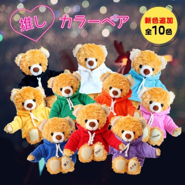 推し活 ぬいぐるみ 名入れ 【名前入りの推しぬい キーホルダー 】 名前入り 誕生日プレゼント 推しカラー 推しぬい 小さい マスコット カラー 赤 青 紫 緑 オレンジ 黄色 ピンク 黒 白 水色 ライトブルー メンバーカラー くま 推し活グッズ 推しグッズ テディベア アイドル グループ アニメ 友達 女性 中学生 高校生 小学生 メンカラ ユーチューバー 推しカラーベア Lab 80260