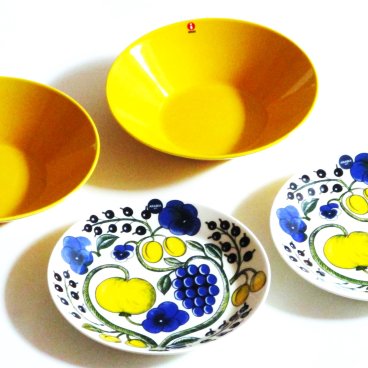 北欧ブランド食器　アラビアARABIA　イッタラiittala ディープボウル・プレート4ピースセット【御結婚御祝・内祝・新築御祝・還暦御祝・御礼・寿・ギフト包装可能】