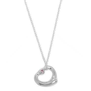 新品 TIFFANY(ティファニー)ティファニー レディス アクセサリー ネックレス・ペンダント エルサ・ペレッティ オープン ハート ペンダント ピンクサファイヤ 24669661