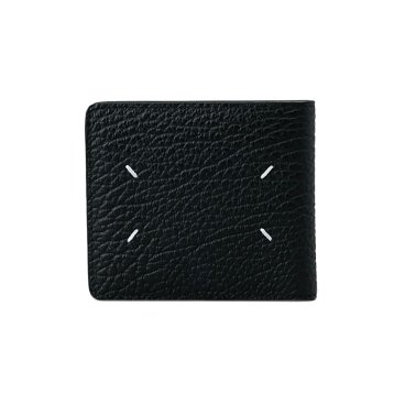 メゾンマルジェラ Maison Margiela 財布 二つ折り財布 折りたたみ財布 小銭入れなし SA1UI0016 P4455 T8013 WALLET SLIM 2 メンズ ブラック 本革 レザー