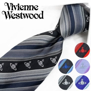 ヴィヴィアン ウエストウッド ネクタイ (8.5cm幅) 全5色 Vivienne Westwood ヴィヴィアンネクタイ ブランドネクタイ・ネクタイブランド・ブランドギフト・バースデー・誕生日 20代・30代・40代・セール
