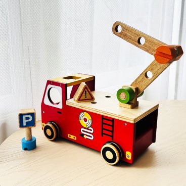 2歳誕生日 アクティブ消防車  | 誕生日プレゼント   1歳 2歳 赤ちゃん 男の子 女の子 木のおもちゃ 木製玩具 おもちゃ 木製 知育玩具 型はめ プルトイ 出産祝い 誕生日 クリスマス プレゼント 入園祝い 入園祝い ギフト ベビーギフト IM-27051
