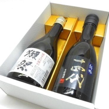 【ギフト包装無料】 十四代　特吟生貯蔵　300ml　+　獺祭　純米大吟醸　45　300ml 《2本飲み比べセット》（2026年詰）（ギフト化粧箱入）
