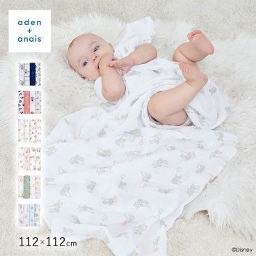 aden＋anais エイデンアンドアネイ スワドル Disney 4枚[おくるみ ディズニー かわいい 退院 赤ちゃん ベビー ガーゼ おしゃれ コットン 新生児 春 夏 綿100％ モスリン 出産祝い]