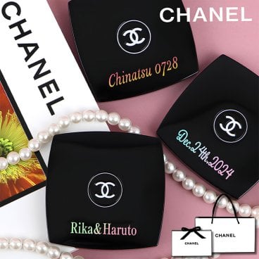 【名入れ プレゼント】CHANEL(シャネル) ミロワール ドゥーブル ファセット コンパクト ミラー 純正ブランドラッピング有 鏡 デパコス ブランド 名前入れ コスメ 化粧品 正規品 誕生日プレゼント 2025 ギフト 女性 彼女 刻印 オーダーメイド