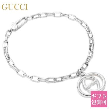 グッチ GUCCI ブレスレット メンズ レディース インターロッキング G チャーム シルバー 295711 J8400 8106