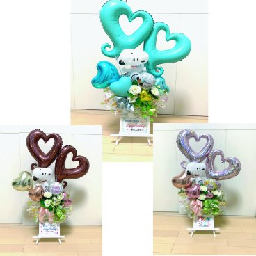 7000スヌーピースタンドDX　　スヌーピー　スタンドタイプ　バルーンギフト　お誕生日　開店祝　周年祝　発表会　花輪　バルーンと造花　送料無料