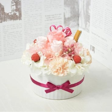 本州送料無料・12時までのご注文で即日発送（土・日・祝は除く）CHERRY POP　誕生日 即日発送 ギフト 結婚祝い 退職祝い 楽屋花 母の日 花 敬老の日 還暦祝い ブリザードフラワー 