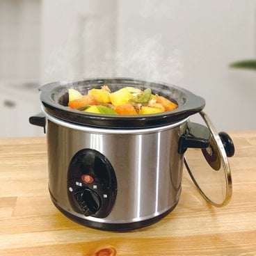 スロークッカー[電気調理鍋 ほったらかし 低温調理器 低温調理 鍋 煮込み料理 低温調理機 電気調理器 料理 初心者 健康 美容 低カロリー ヘルシー 自炊 忙しい 作り置き 簡単操作 シンプル 一人暮らし ママ シニア]