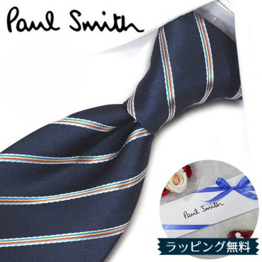 ポールスミス ネクタイ Paul Smith PS60 ストライプ ネイビー/マルチカラー 8cm幅 【ポールスミスネクタイ・ブランドネクタイ・ネクタイブランド・ブランドギフト・プレゼント・バースデー】【20代・30代・40代・おしゃれ】