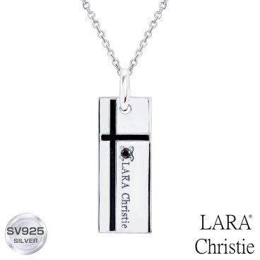 ララクリスティー ネックレス メンズノーブル クロスネックレス[ BLACK Label ] シルバー ネックレス メンズ LARA Christie
