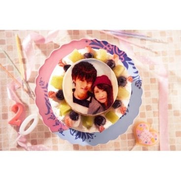 写真ケーキ フルーツショートケーキ 苺サンド生クリームケーキ