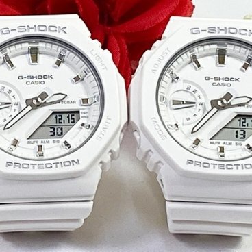 カシオ 恋人たちのGショック ペアウォッチ G-SHOCK GMA-S2100-7AJF GMA-S2100-7AJF 電池式 送料無料 国内正規品 記念日 誕生日 プレゼント お揃い ホワイト 白 クリスマス お祝い 結婚 婚約 20代 30代 40代 50代 カップル 夫婦