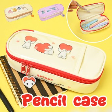 大容量収納 ペンケース DISNEY BOXペンケース ペンポーチ ボックスタイプ ディズニーキャラ おしゃれ シンプル ファスナー 小学生 中学生 高校生 女子高校生 マチあり マチ広 コスメポーチ 化粧ポーチ キャラクター 推し活 たくさん入る 使いやすい 低学年 高学年