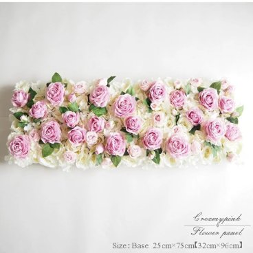 フェイクグリーン 壁掛け ウォールフラワー 薔薇 造花 カフェ風 雑貨 インテリア パネル 人工観葉植物 可愛い バラ壁掛け 壁面 ウォールアート ディスプレイ 開店祝い 25cm×75cm