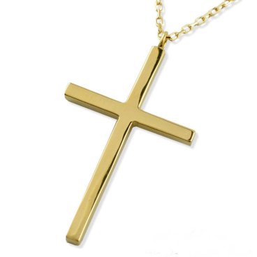 ネックレス クロスネックレス k18 18k 18金 クロス  ペンダント ゴールド クロスペンダント シンプル 地金 十字架 華奢 プレゼントに