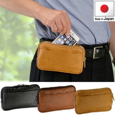 正規品 平野鞄 ひらのかばん ヒラノ ANDY HAWARD ベルトポーチ スマホポーチ メンズ 薄マチ 薄型 スマートフォン スマホ 日本製 国産 豊岡製鞄 薄型でかさ張らず出し入れがしやすいスマホ対応型ベルトポーチ #25865 hira39 旅行 ギフト