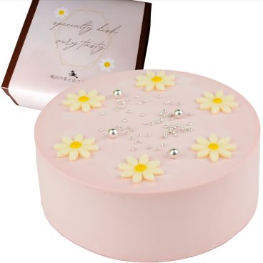 センイルケーキ パステル ピンク クリームケーキ 4号 13.5cm 2～4人分【選べる付属品： バースデー 飾り クリスマス 飾り】 お誕生日ケーキ 誕生日 ホールケーキ 苺 苺ケーキ