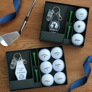 選べる 打ち比べゴルフボール（3個or6個）＆名入れパターカバーホルダーセット【贈り物】【ホールインワン】【記念品】【ゴルフコンペ】【景品】【バレンタイン】【退職祝い】【ブリヂストン】【タイトリスト】【キャロウェイ】【名入れゴルフボール】【パターカバーホルダー】【父の日】【還暦祝い】【誕生日】【敬老の日】ホルダー パター　ゴルフ パターカバーホルダー