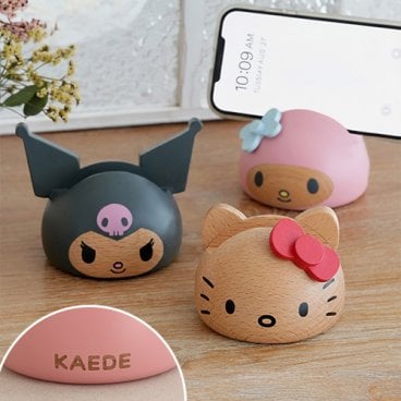 サンリオ 木製スマホスタンド ハローキティ マイメロディ クロミ|スマホスタンド モバイルグッズ サンリオ 木製 ナチュラル　インテリアグッズ インテリア プレゼント ギフト