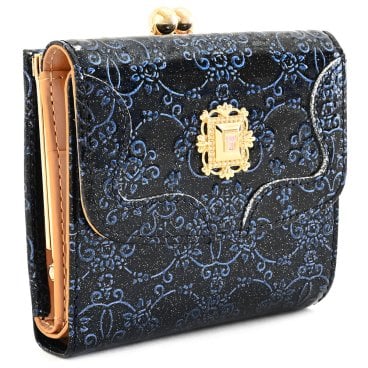 アナスイ 財布 二つ折り財布 がま口財布 濃紺(ネイビー) ANNA SUI 316905-84（397975）レディース 婦人 ギフト 定番 彼氏 彼女 プレゼント