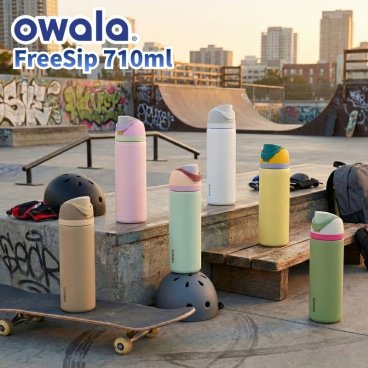 owala オワラ FreeSip 710ml フリーシップ 24oz 3重ステンレス構造の保冷ボトル ストローと直飲みの特許取得の2WAY仕様 おしゃれボトル ストロー内蔵 アメリカ発ボトルが日本再上陸