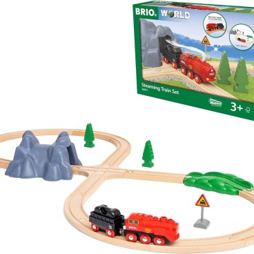 BRIO WORLD (ブリオ ワールド) スチームエンジントレインセット 36017 全24ピース 電動車両 電車 おもちゃ 木製 レール