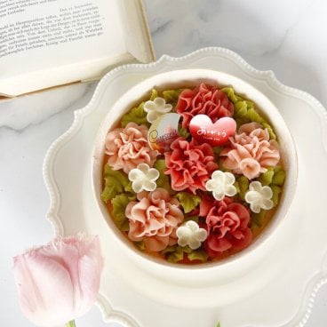 花屋がつくる無添加カーネーションフラワーおはぎ和菓子  誕生日 お祝い ギフト　母の日