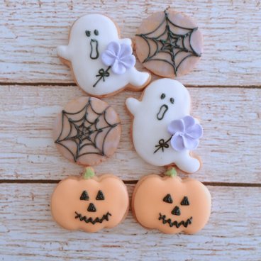 季節限定！3個セットハロウィンアイシングクッキー