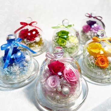 【送料無料】☆ガラスドーム☆ プリザーブドフラワー ガラス 母の日 敬老の日 ギフト 結婚祝い 新築祝い 還暦祝い 退職祝い お祝い バラ バースデープレゼント
