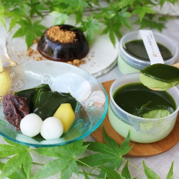 ひやひや抹茶スイーツセット3種6個【ラッピング・熨斗対応可】／ 抹茶ゼリー 抹茶プリン 黒わらび餅 あんみつ 和菓子 洋菓子 抹茶スイーツ 上品 なめらか 濃厚 おいしい 感謝 誕生日 記念日 結婚祝い 結婚内祝い 出産祝い 出産内祝い 退職祝い 還暦祝い 古希祝い 喜寿祝い 内祝い 特別 高級 お返し 敬老の日【できたて発送】