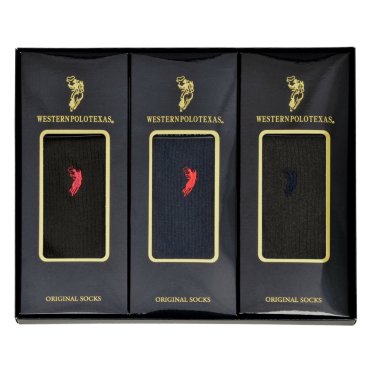 【1ケース】ウエスタン ポロ テキサス メンズ カラーアソート メンズソックス3足セット プレゼント 紳士靴下 pgc530 5928g