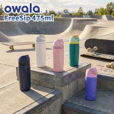 owala オワラ FreeSip 475ml フリーシップ 16oz 3重ステンレス構造の保冷ボトル ストローと直飲みの特許取得の2WAY仕様 おしゃれボトル アメリカ発のおしゃれボトルが日本再上陸 ワンタッチ開閉 キャリールーフ ストロー内蔵