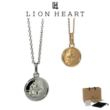 ライオンハート ネックレス メンズ レディース ツチメ 槌目 コイン ペアネックレス サージカルステンレス LH-03NE0435 LION HEART つけっぱなし ステンレス アレルギーフリー クリスマス 誕生日 プレゼント ギフト 彼氏 ブランド 人気 ランキング
