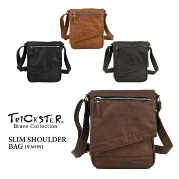正規品 メンズ レディース TRICKSTER トリックスター Brave Collection(ブレイブコレクション) SIMON(シモン) スリム ショルダーバッグ tr119 acro48 旅行 ギフト