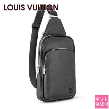ルイヴィトン バッグ メンズ LOUIS VUITTON バッグ メンズ ボディバッグ タイガ・レザー アヴェニュー・スリングバッグ ブラック M30863 ルイヴィトン バッグ メンズ レザー ルイ ヴィトン バッグ 通販 