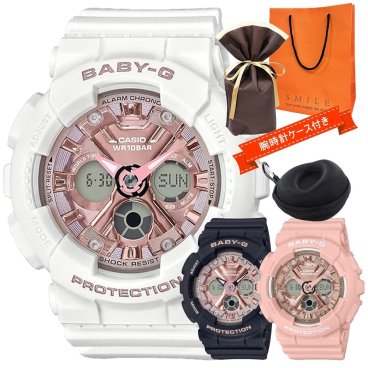 ラッピング済 ギフトセット CASIO カシオ BABY-G ベビーG 時計 レディース 母の日 腕時計 手表 時計ケース付き 耐衝撃構造 ビッグケース メタリックカラー メンズライク クールモデル ストリートファッション ビジネス 女性 ブランド 成人 卒業 入学
