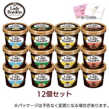 敬老の日 お中元 残暑見舞い アイス ギフト対応 ロッテ レディーボーデン ミニカップ 12個入り セット バニラ コーヒー クッキー＆クリーム チョコレートチップ アイス 120ml×12入