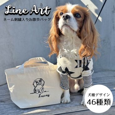 トートバッグ バッグ ラインアート 名入れ 名前入り お名前トート 刺繍 刺しゅう ネーム刺繍 オーダー オリジナル お散歩バッグ 出産祝い 入園 入学 幼稚園 保育園 送別品 ギフト プレゼント トートバッグ