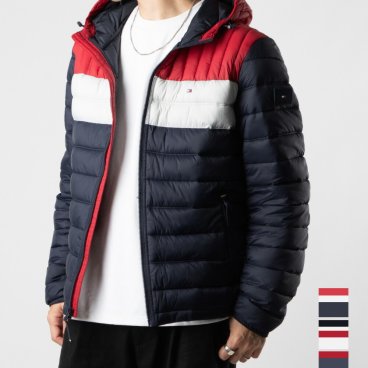 トミーヒルフィガー TOMMY HILFIGER 150AN555 ジャケット メンズ アウター ビジネス アウトドア ブルゾン ストリート 中綿ジャケット フード付き フーデッドパフジャケット 秋冬