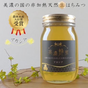 農林水産大臣賞受賞 アカシア はちみつ 美濃蜂蜜 600g 非加熱 国産 さわやか 生 蜂蜜 100% 純粋 日本製 たっぷり 大きいサイズ 自然養蜂 天然 酵素 おすすめ 人気 プレゼント ギフト 贈り物