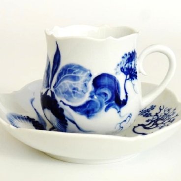 マイセン　ブルーオーキッド　コーヒーカップ&ソーサー【御結婚御祝・内祝・新築御祝・還暦御祝・御礼・寿・ギフト包装可能】