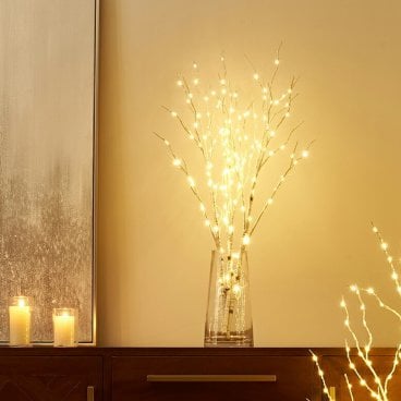 ブランチツリー テーブルシラカバツリー ブランチライト 80cm　ブランチツリー テーブルシラカバツリー ブランチライト 80cm　クリスマスツリー　おしゃれ　イルミネーション LED 枝ツリー 木 北欧風 クリスマス インテリア スリムツリー 室内 装飾