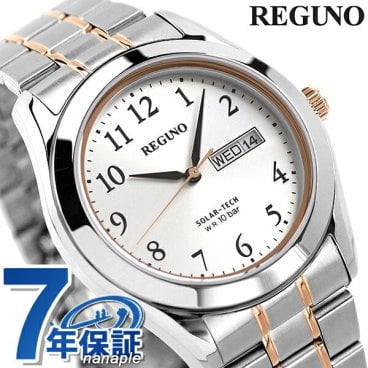シチズン レグノ 時計 エコドライブ ソーラー メンズ 腕時計 ブランド KM1-237-93 CITIZEN シルバー ピンクゴールド プレゼント 実用的
