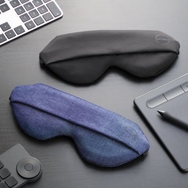 【ラッピング＆送料無料】nerugoo 充電式ホットアイマスク For Men 睡眠ケア 安眠 健康グッズ アイケア 温熱 目の疲れ コードレス 自動電源オフ USB充電式 メンズ シルク100% プレゼント ギフト