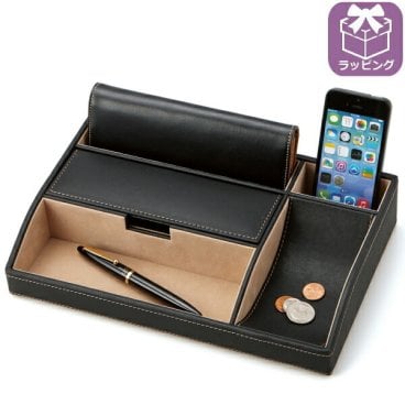 アクセサリーボックス メンズ 男性 小物入れ レザーボックス 革 アクセサリー 収納 オーバーナイター Stackable スマホ 財布 ペン PCタブレット お洒落 男の小物入れ 240-441 elementum レザー 革 カフスケース タイピンケース カフス収納 タイピン収納  誕生日 プレゼント