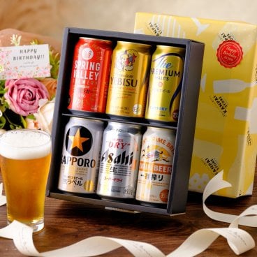 敬老の日【送料無料】【ビールギフト】バースデイカード付き 国産ビール飲み比べセット  アソート 送料無料（北海道・沖縄除く） アサヒ サントリー キリン サッポロ 350ml お誕生日お祝い ラッピング 熨斗